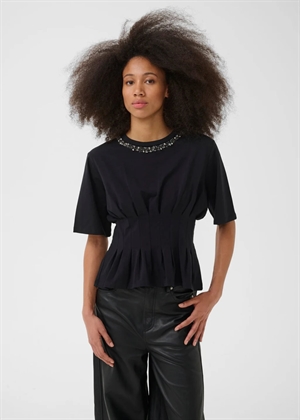 Inez deco tee Sort Gestuz 